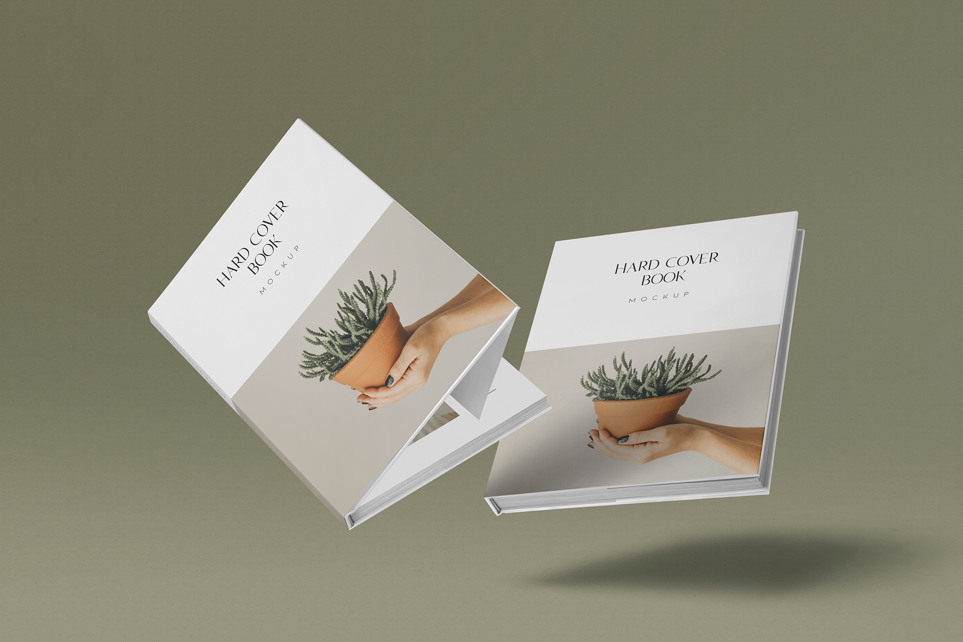 Hardcover Duo Book Mockup Layout