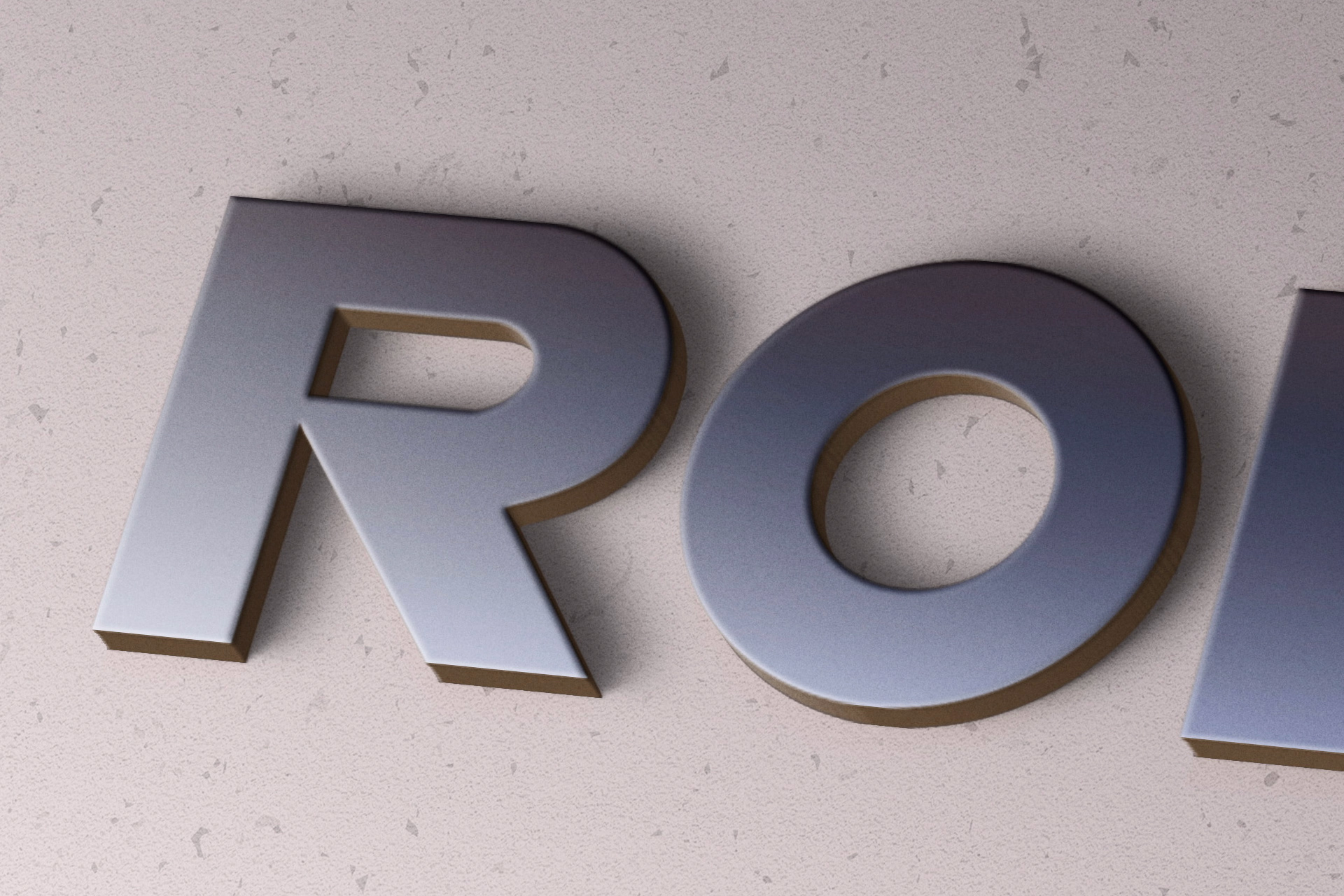 3D logo mockup