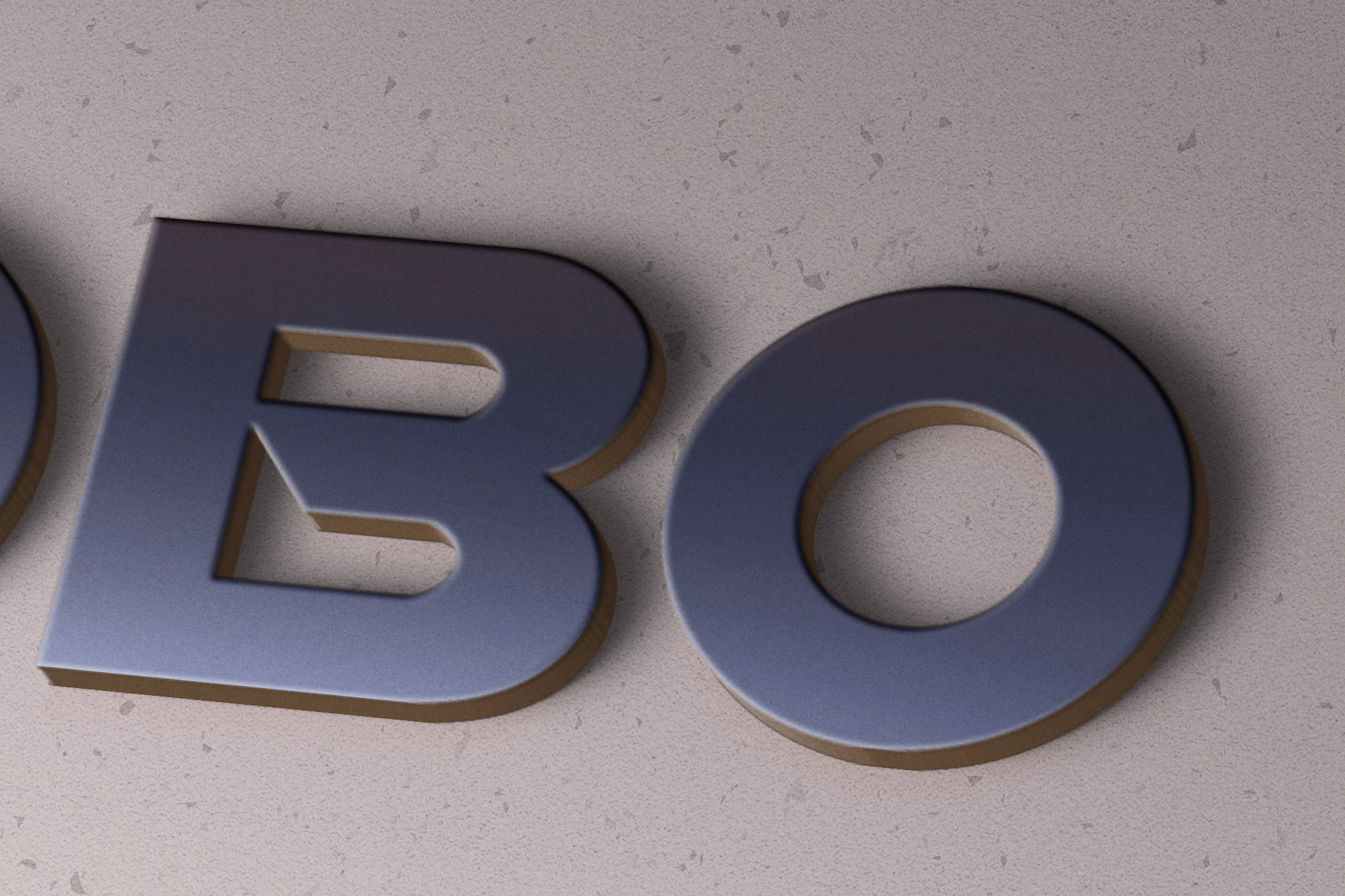 3D logo mockup