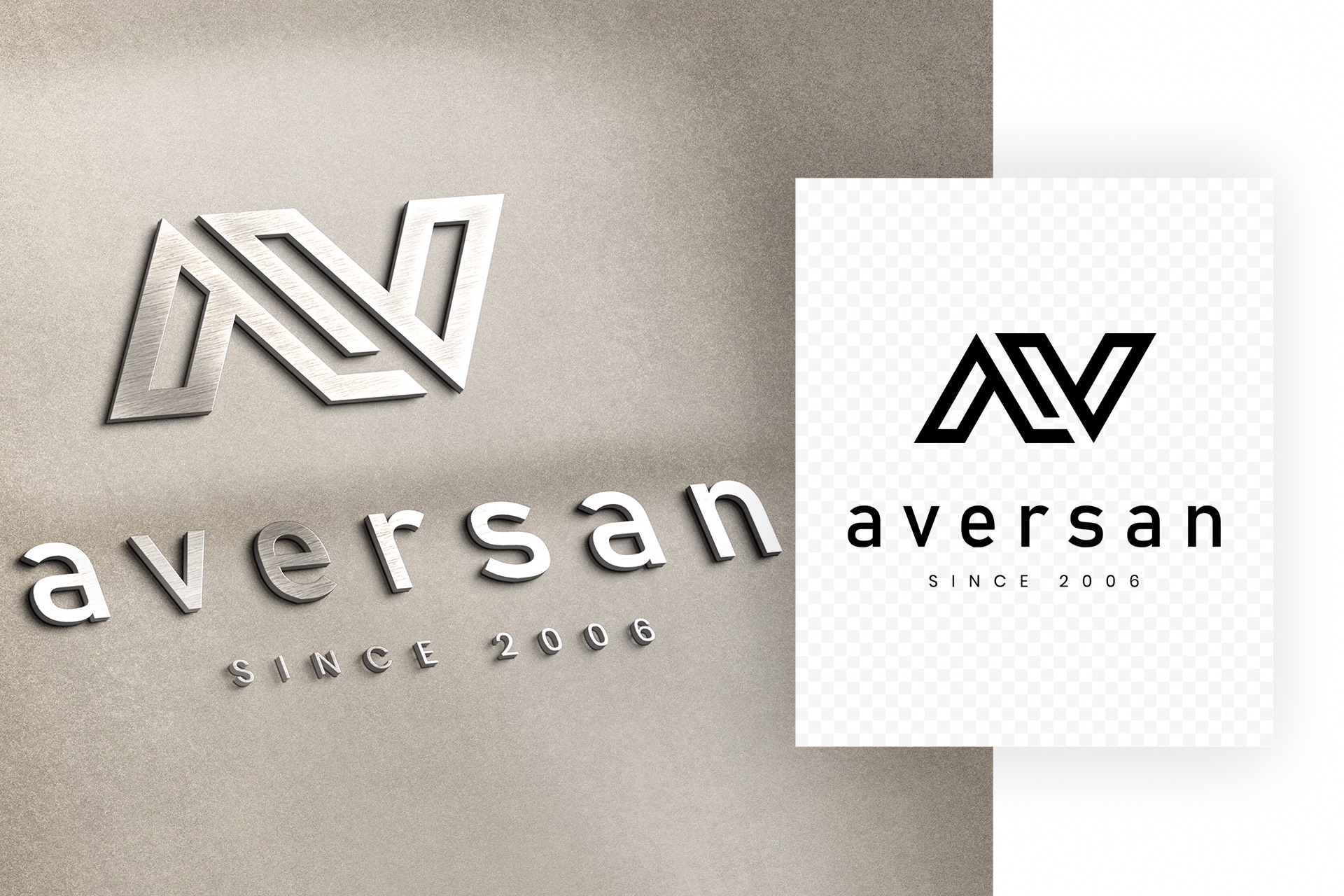 3D logo mockup