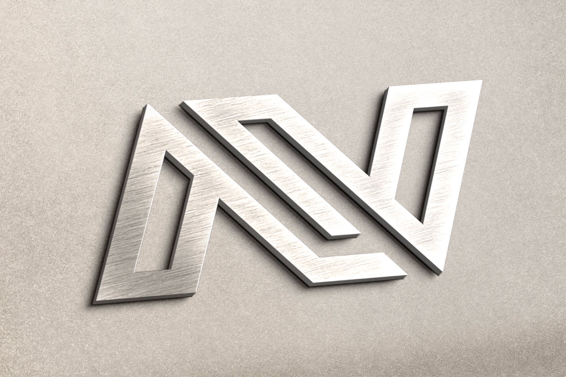 3D logo mockup