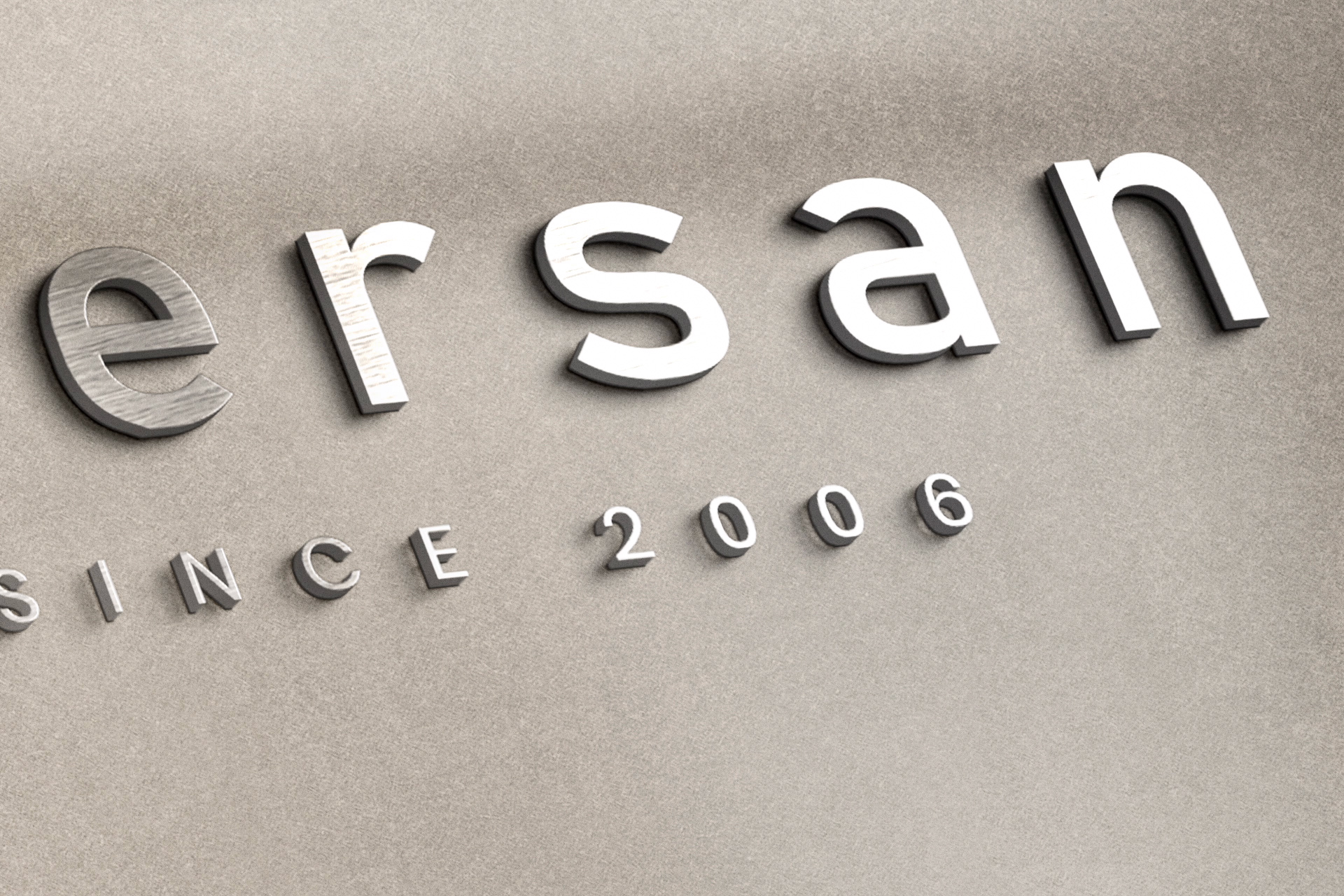 3D logo mockup