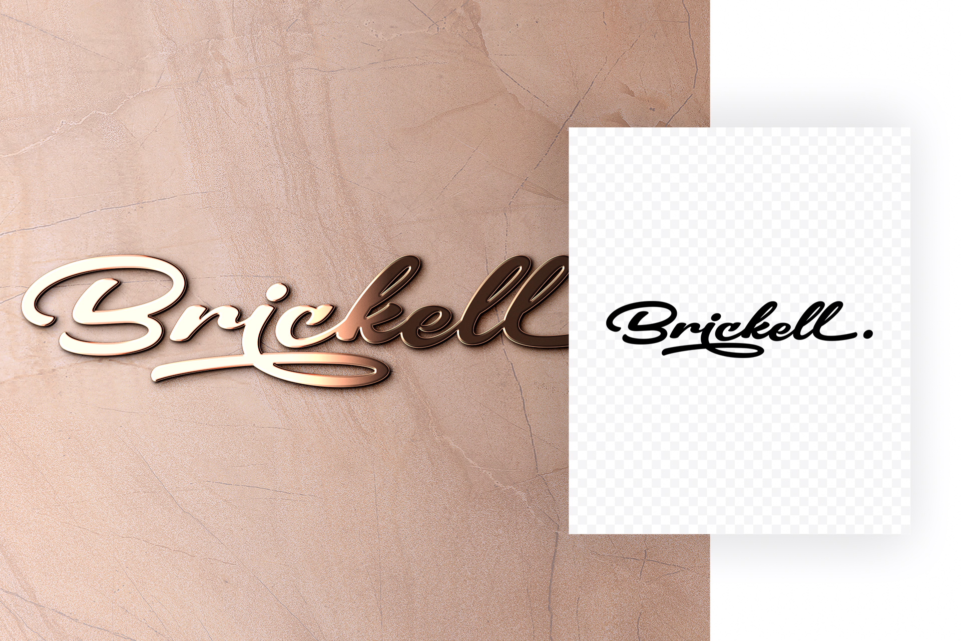 3D logo mockup