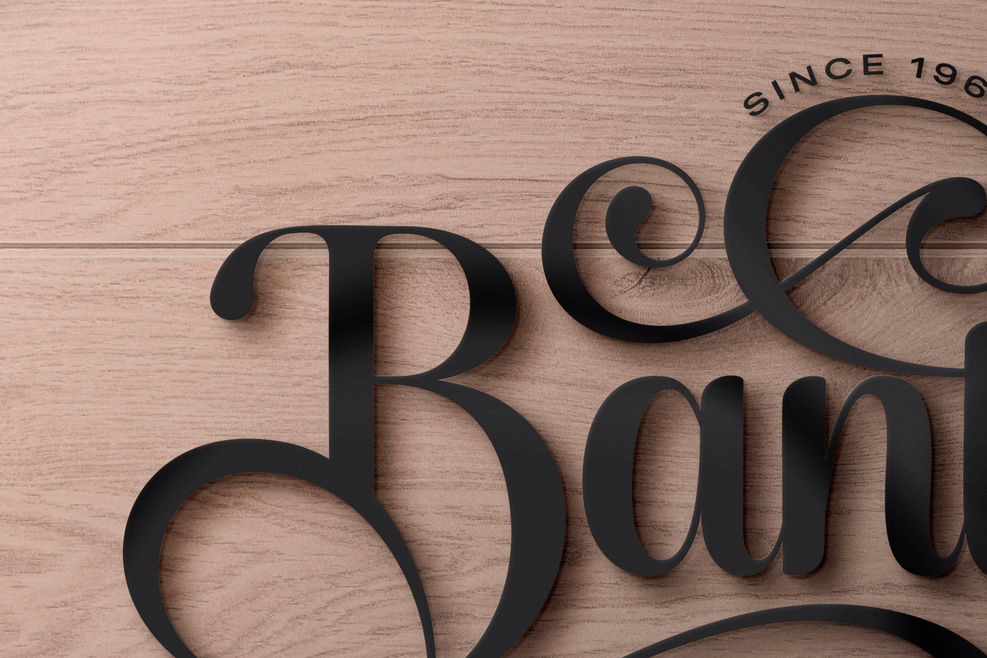 3D logo mockup