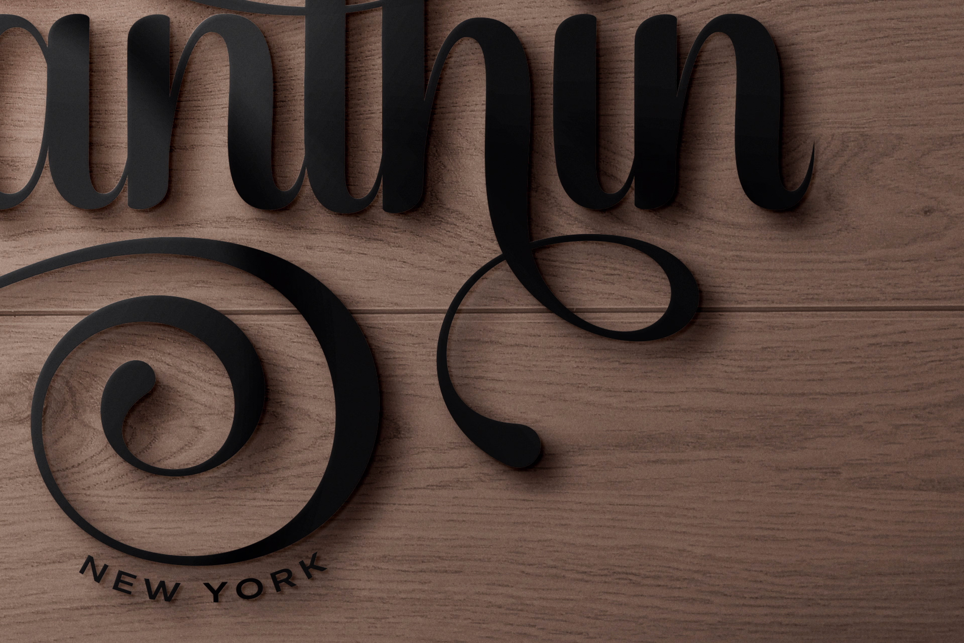 3D logo mockup